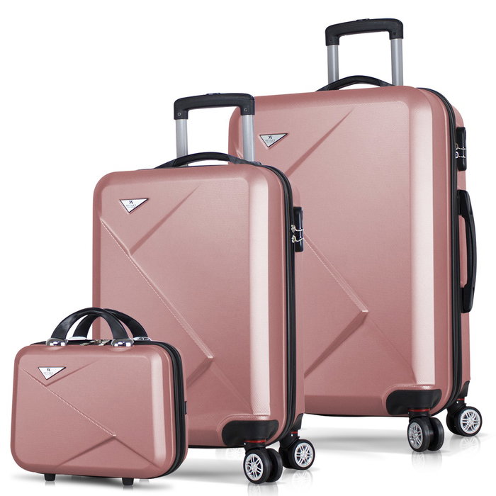 Zoozie Bags Juego de Maletas de 3 Piezas en Oro Rosa Zoozie Bags Juego de Maletas de 3 Piezas en Oro Rosa